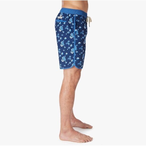 New FAIR HARBOR The Anchor Swim Trunks in Blue Beach Floral XXL - Picture 12 of 14